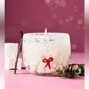 NWT! Anthropologie bow festive champagne cheers candle